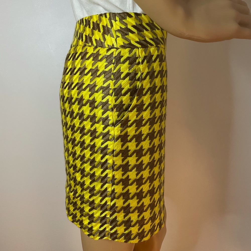 mustard and brown houndstooth Clueless skirt! - Picture 9 of 10